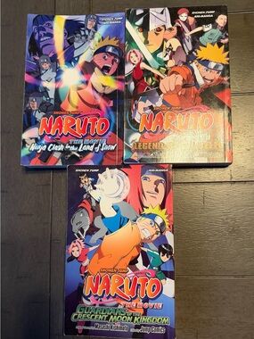 Naruto The Movie Collection - Orange, Blue & Black Covers